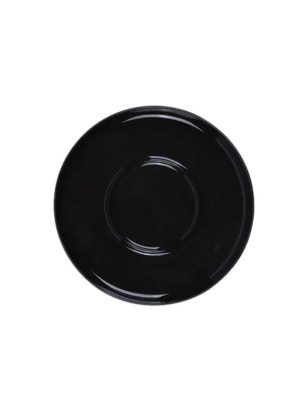 Блюдце, Royal Charm, Wave, 14/6.5 см, черное