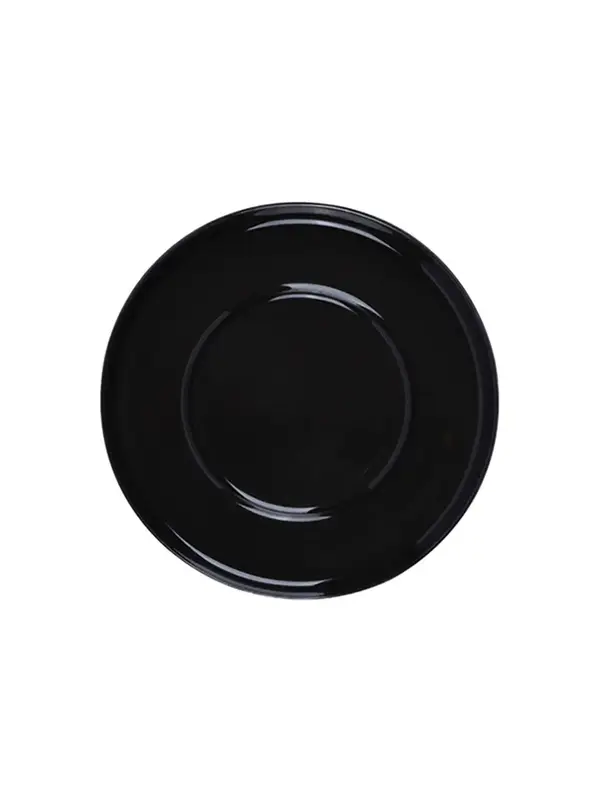 Блюдце, Royal Charm, Wave, 14/8 см, черное
