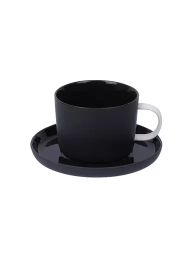 Чашка кофейная, Royal Charm, Wave, 6.5/5.5 x 8.5 x 4.5 см, 100 мл, черная