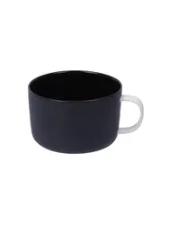 Чашка кофейная, Royal Charm, Wave, 9/8 x 11 x 5.8 см, 220 мл, черная