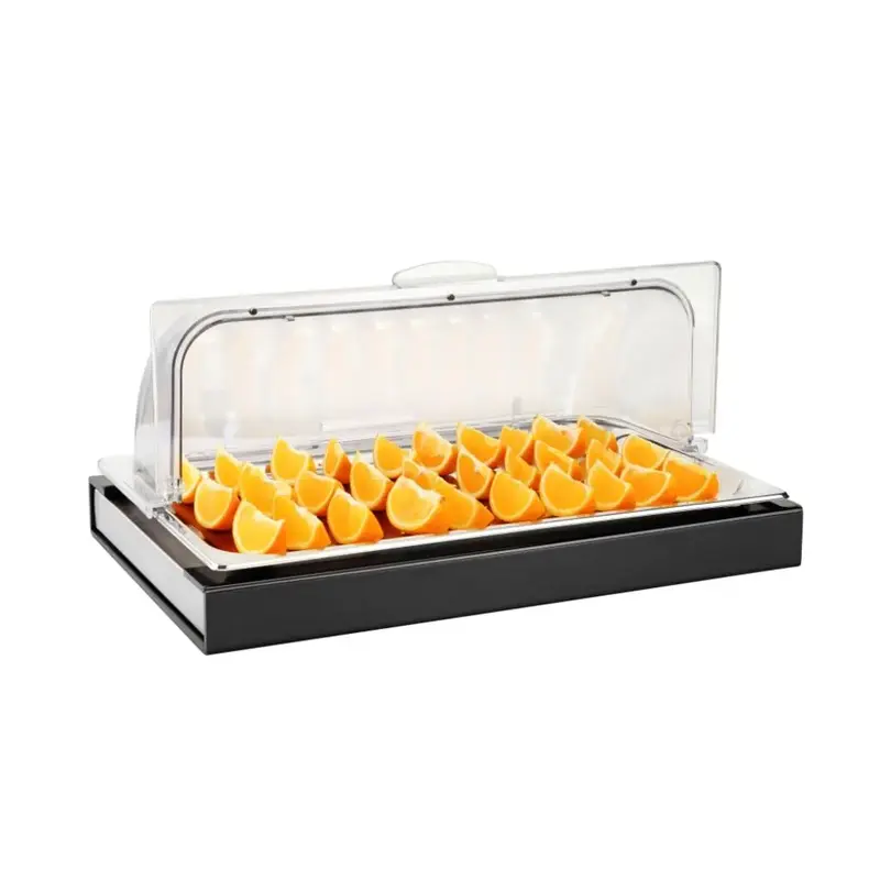 Поднос для выкладки с Roll-top крышкой + бокс с хладогеном, SUNNEX, h 24.5 см, b 32.5 см, l 53 см