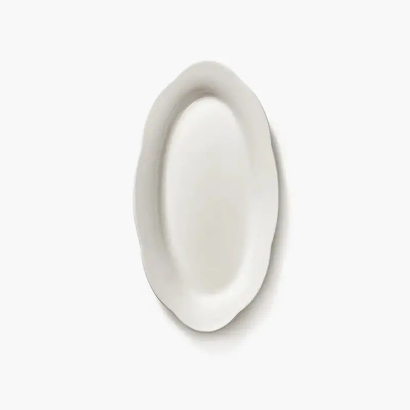 Блюдо овальное глубокое, Serax, Silhouette by Sergio Herman, h 2.2 см, l 18.5 см, b 10 см