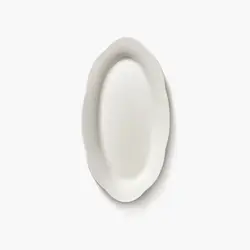 Блюдо овальное глубокое, Serax, Silhouette by Sergio Herman, h 2.2 см, l 18.5 см, b 10 см