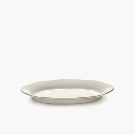 Блюдо овальное глубокое, Serax, Silhouette by Sergio Herman, h 2.2 см, l 18.5 см, b 10 см