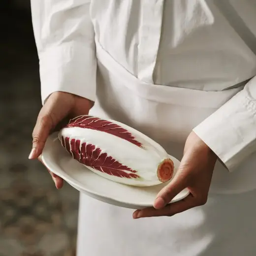 Блюдо овальное глубокое, Serax, Silhouette by Sergio Herman, h 2.2 см, l 18.5 см, b 10 см