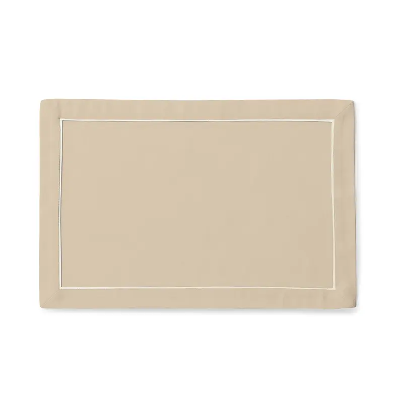 Салфетка бежевая хлопковая с белым кантом, RestoTouch Textile, 30 x 45 см