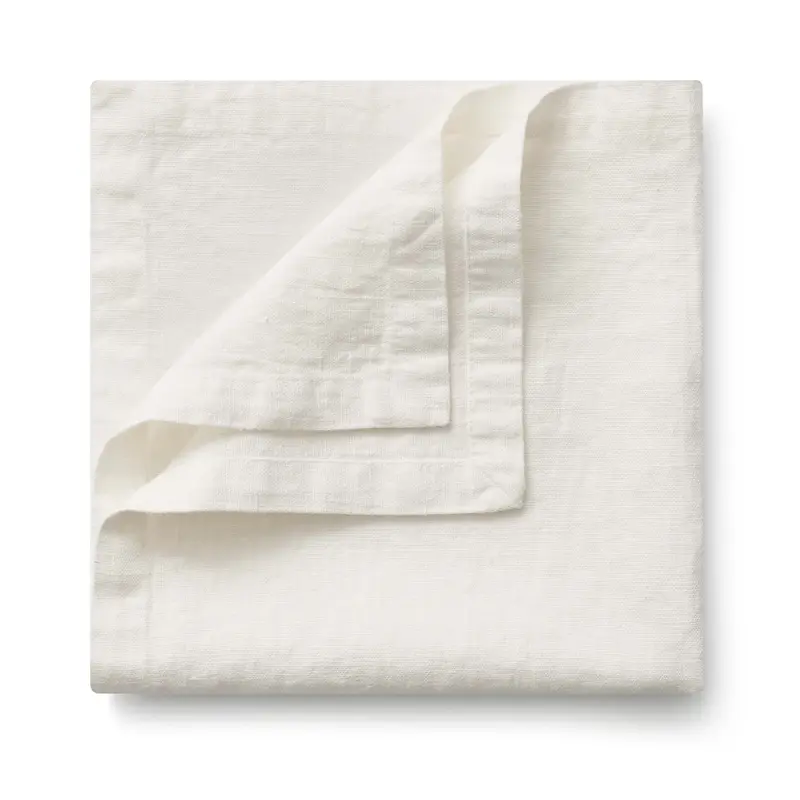 Салфетка из крэшированного льна (умягченный) теплый белый, RestoTouch Textile, 43 x 43 см