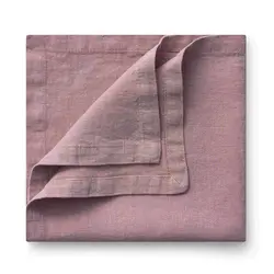 Салфетка из крэшированного льна (умягченный) пудро-розовый, RestoTouch Textile, 43 x 43 см