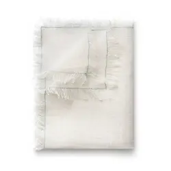 Салфетка из мешковины с бахромой и декоративным швом мятный, RestoTouch Textile, 30 x 45 см