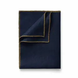 Салфетка из умягченного льна с обработанным краем темно-синий, RestoTouch Textile, 30 x 45 см