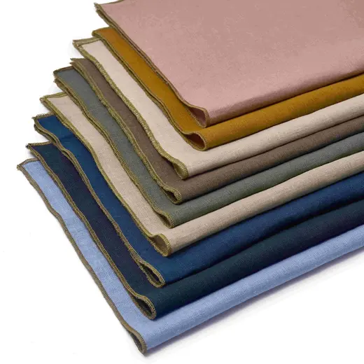 Салфетка из умягченного льна с обработанным краем коричневый, RestoTouch Textile, 30 x 45 см