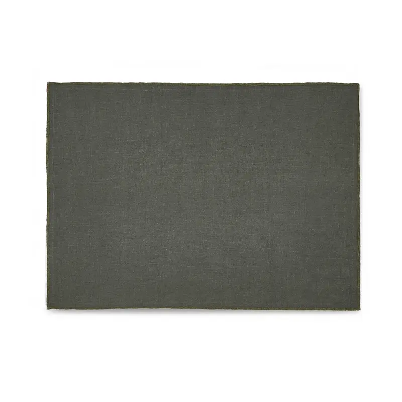 Плейсмат из умягченного льна коричневый, RestoTouch Textile, 30 x 45 см