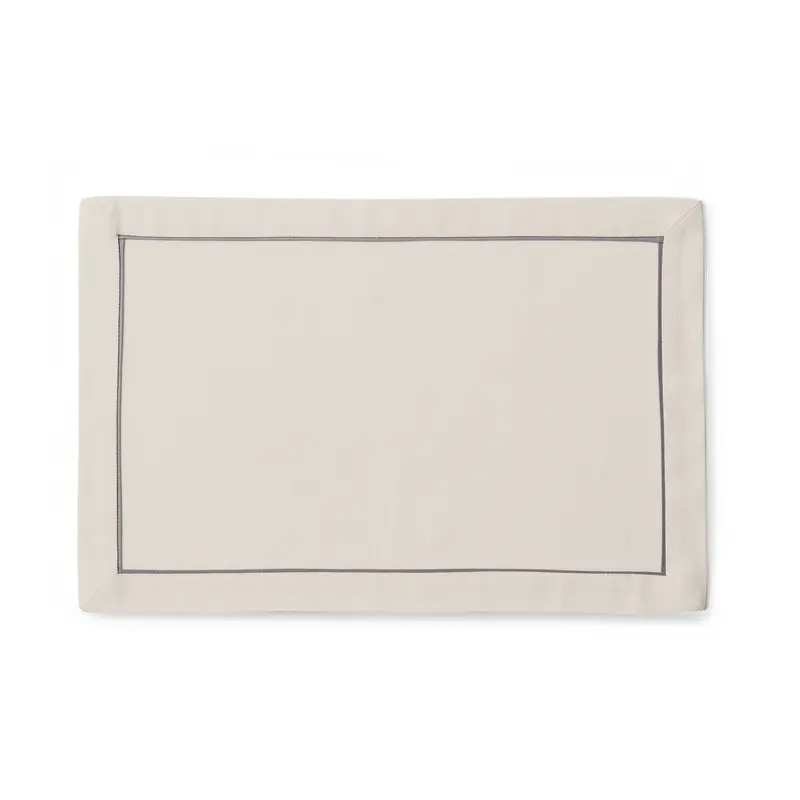 Плейсмат светло-серый хлопковый с серым кантом , RestoTouch Textile, 30 x 45 см