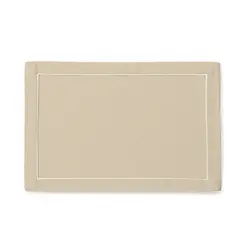 Плейсмат бежевый хлопковый с белым кантом, RestoTouch Textile, 30 x 45 см
