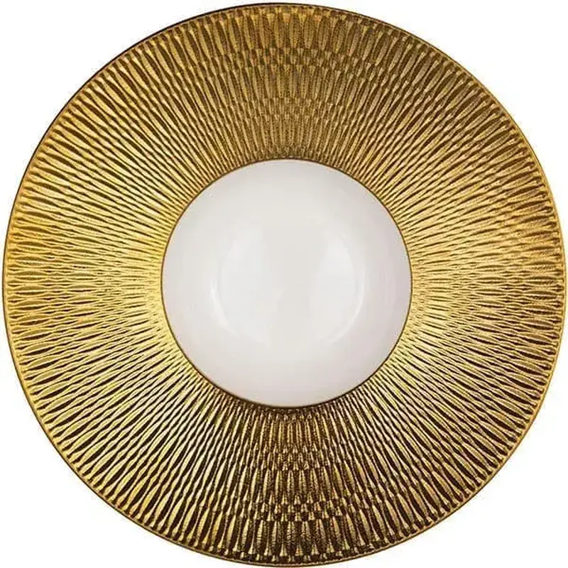 Тарелка для пасты, Le CoQ, Deras Gold, 24 см
