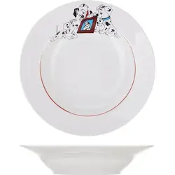Тарелка глубокая, Добрушский фарфоровый завод, Далматинцы, 20 см, 250 мл