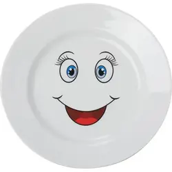 Тарелка, Добрушский фарфоровый завод, Улыбайся, 20 см