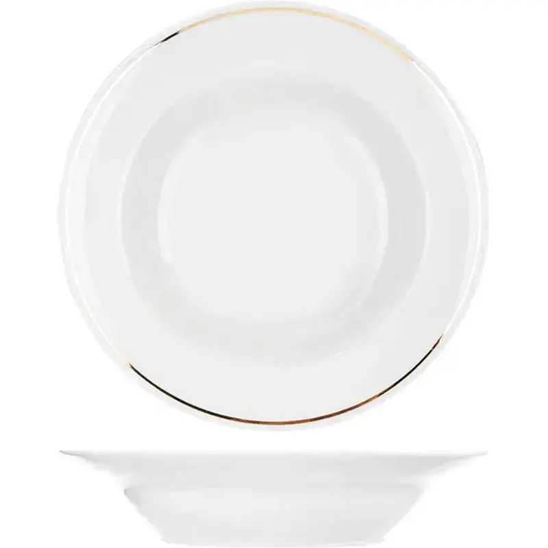 Тарелка глубокая, Добрушский фарфоровый завод, Идиллия, 24 см, 500 мл