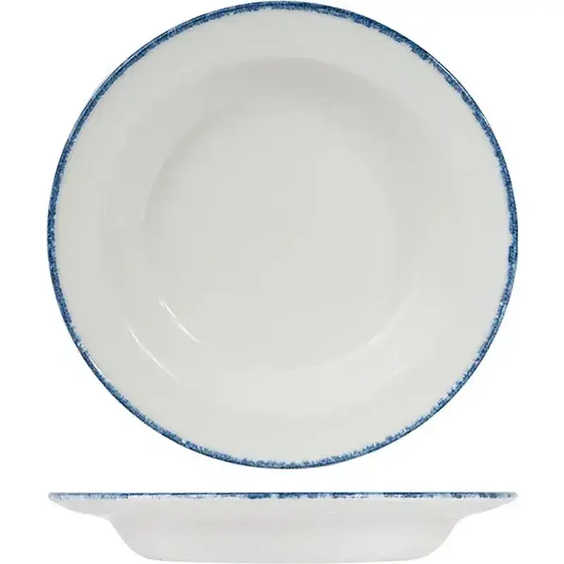 Тарелка глубокая, Steelite, Blue Dapple, 21.5 см