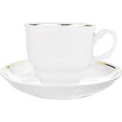 Чайная пара, Добрушский фарфоровый завод, Тюльпан, 8.5 см, 250 мл