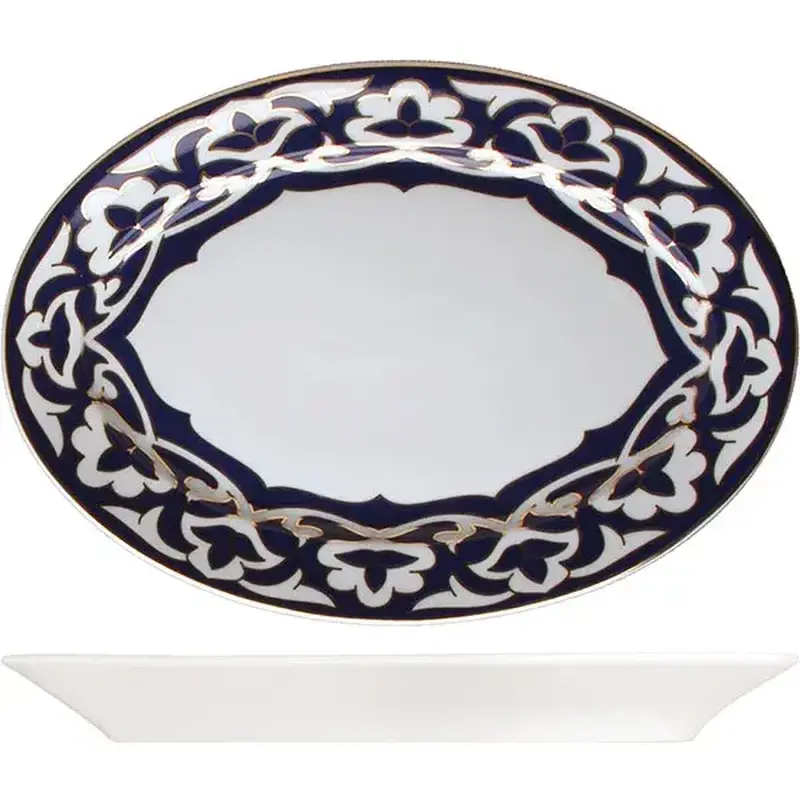 Блюдо, G. Benedikt Karlovy Vary, Vostok Gold, 31.5 х 21.2 см