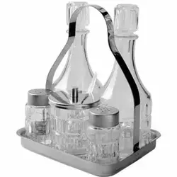 Набор масло, горчичница, соль, перец, Eclat, Facette