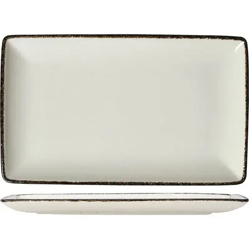 Блюдо, Steelite, Charcoal Dapple, 27 х 16.8 см