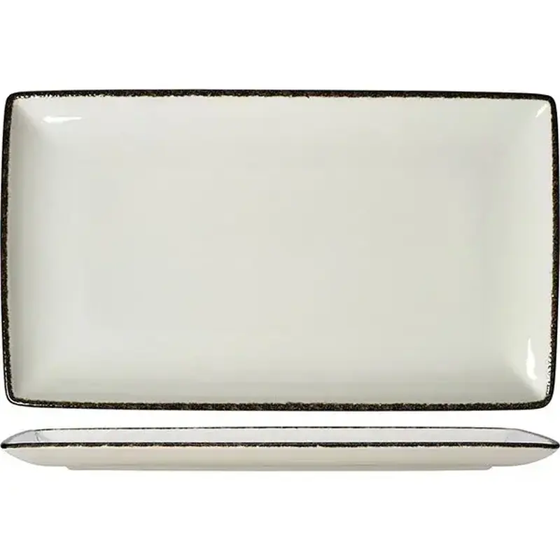 Блюдо, Steelite, Charcoal Dapple, 33 х 19 см