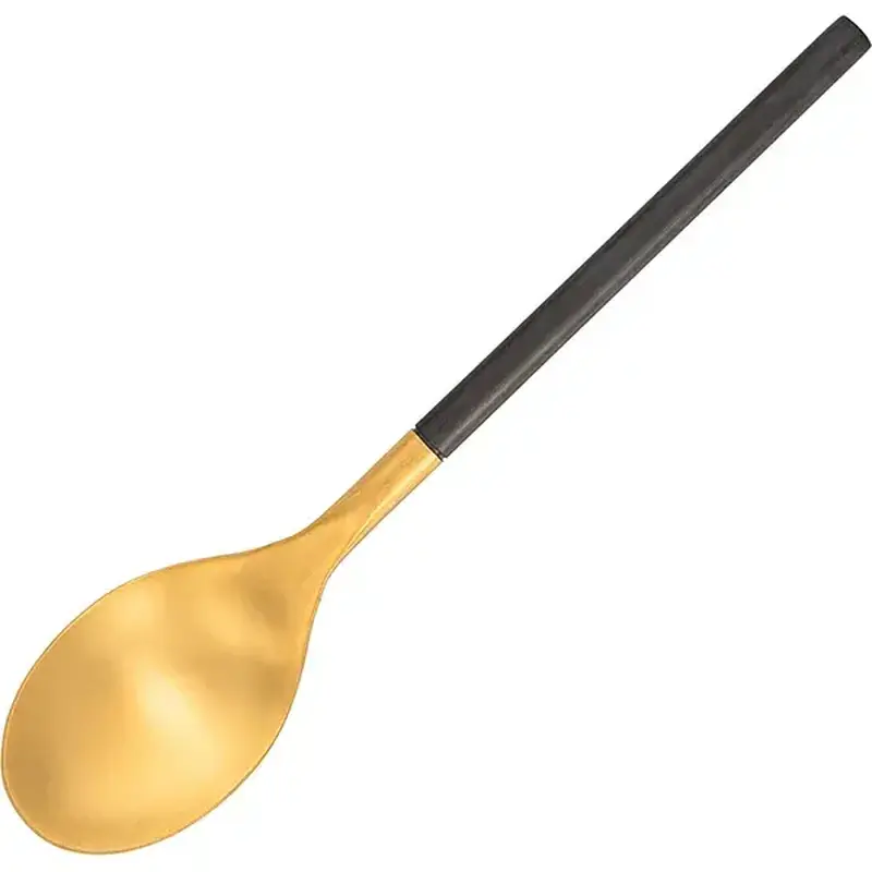Ложка чайная, Kunstwerk, District Black Gold Matte, 14.5 х 3 см