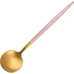 Ложка столовая, Kunstwerk, Stil Pink Gold Matte, 21.5 х 4.8 см