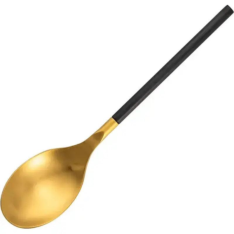 Ложка столовая, Kunstwerk, District Black Gold Matte, 19.6 х 4 см