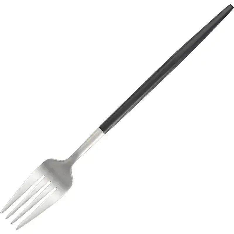 Вилка столовая, Kunstwerk, Stil Black Silver Matte, 22 х 2.7 см