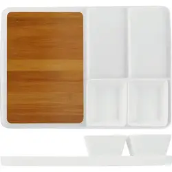 Блюдо для подачи с соусниками, Prohotel, 33.5 х 23.5 см