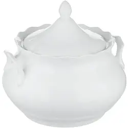 Супница, Добрушский фарфоровый завод, Романс, 14 см, 23 см, 3 л