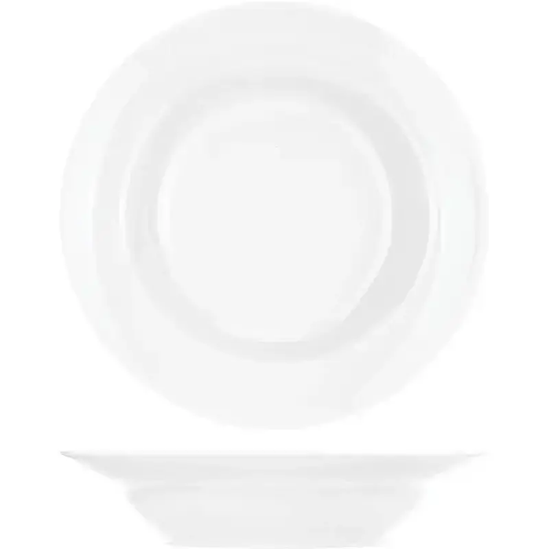 Тарелка глубокая, Добрушский фарфоровый завод, Идиллия, 20 см, 250 мл