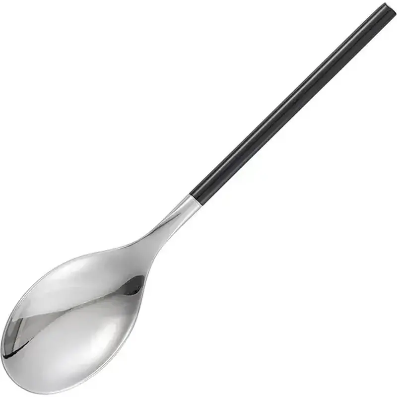 Ложка столовая, Kunstwerk, District Silver Black Gloss, 19.6 х 4 см