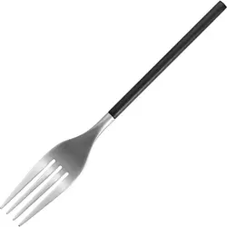 Вилка столовая, Kunstwerk, District Silver Black Matte, 20 х 2.6 см