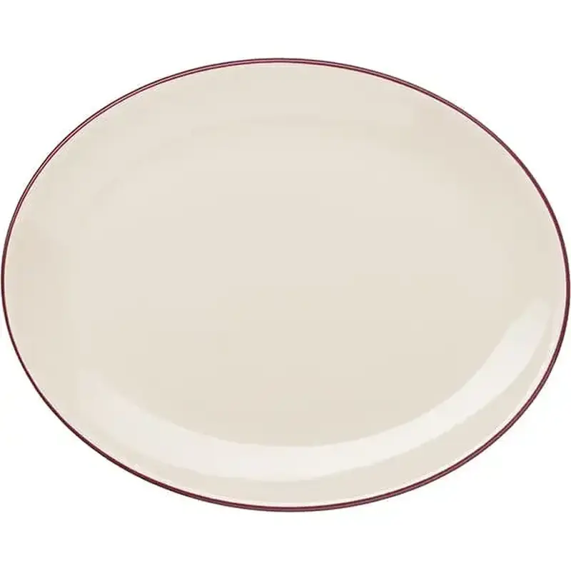 Блюдо, Steelite, Ivory Claret, 20 х 16 см