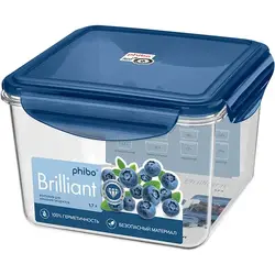 Контейнер для продуктов, Restola, Brilliant, 16 х 16 см, 1.7 л