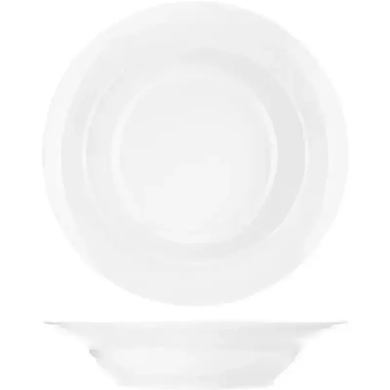 Тарелка глубокая, Добрушский фарфоровый завод, Идиллия, 24 см, 500 мл