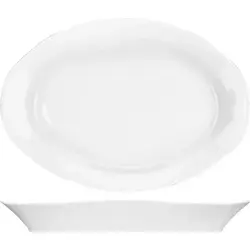 Блюдо, Добрушский фарфоровый завод, Идиллия, 33 х 23.6 см