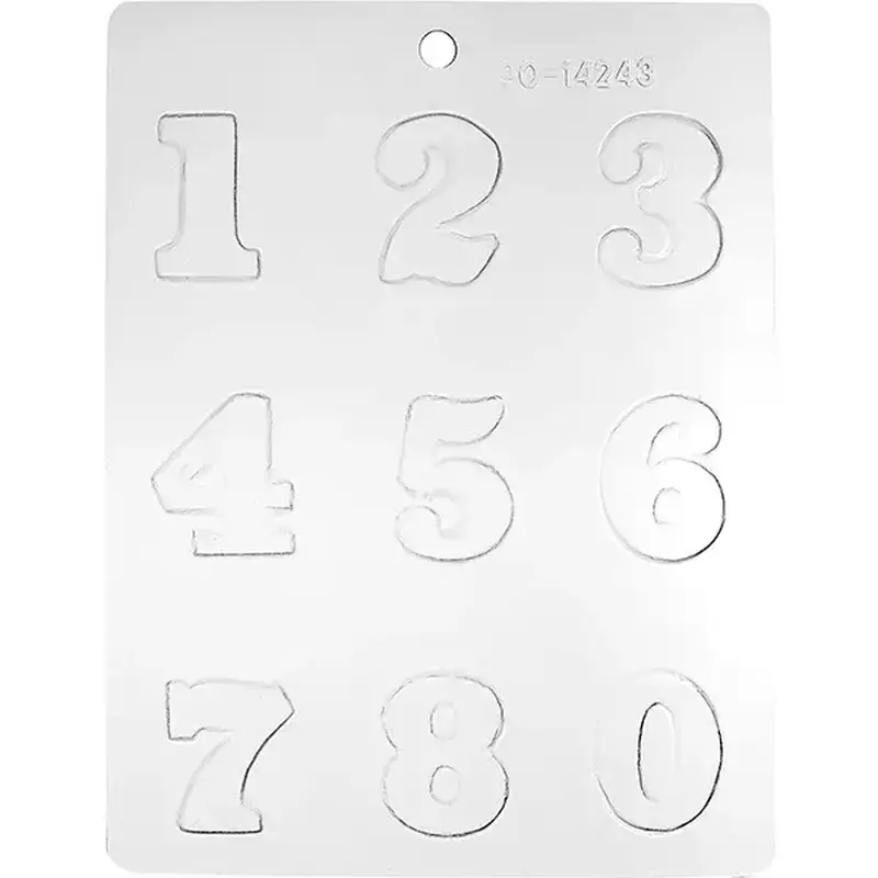 Форма для шоколада «Цифры», Martellato, 24 х 18.5 см