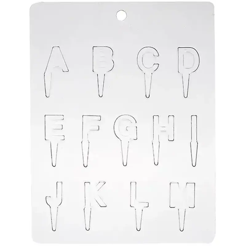 Форма для шоколада  «Английские буквы 13 шт д/торта», Martellato, 24 х 18.5 см