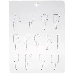 Форма для шоколада  «Английские буквы 13 шт д/торта», Martellato, 24 х 18.5 см