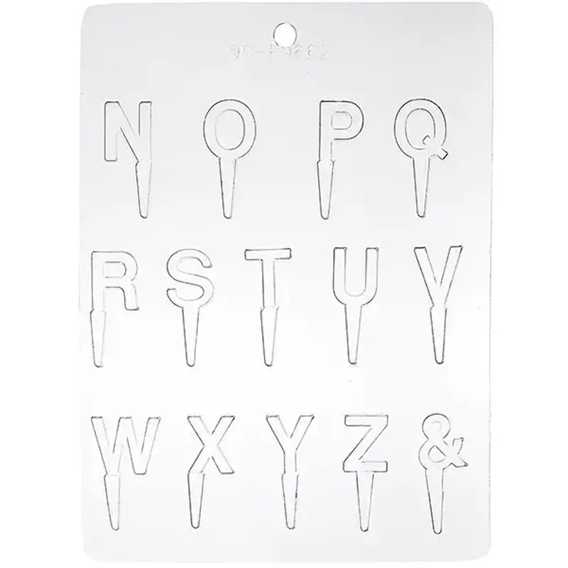 Форма для шоколада «Английские букв 14 шт д/торта», Martellato, 24 х 18.5 см