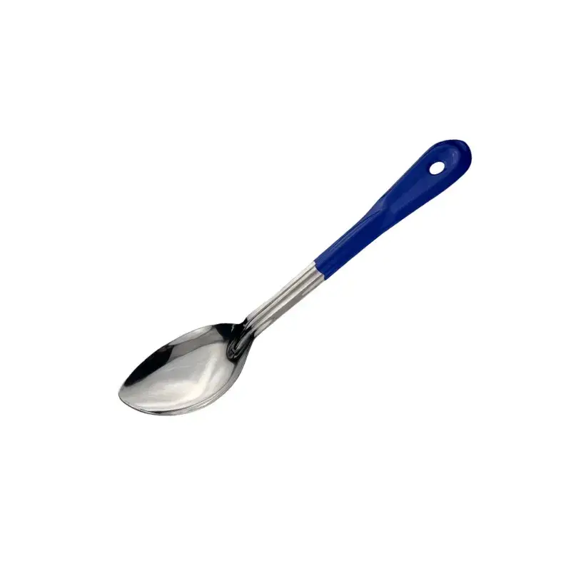 Ложка гарнирная, синяя ручка, MGsteel, 19 см