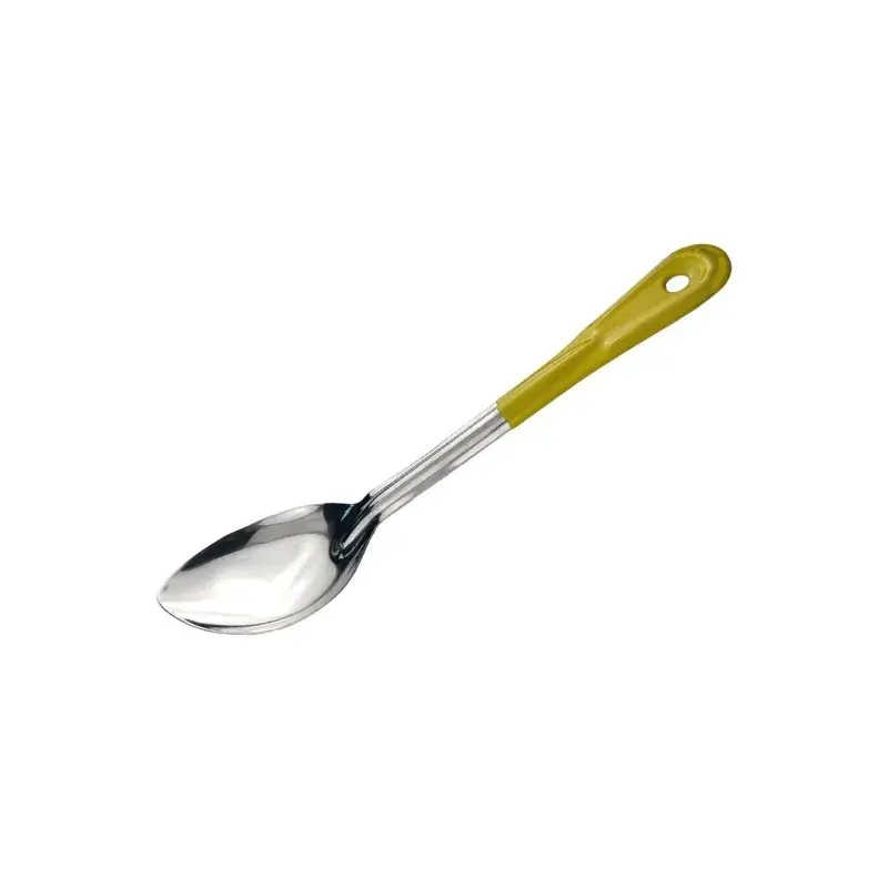 Ложка гарнирная, желтая ручка, MGsteel, 19 см