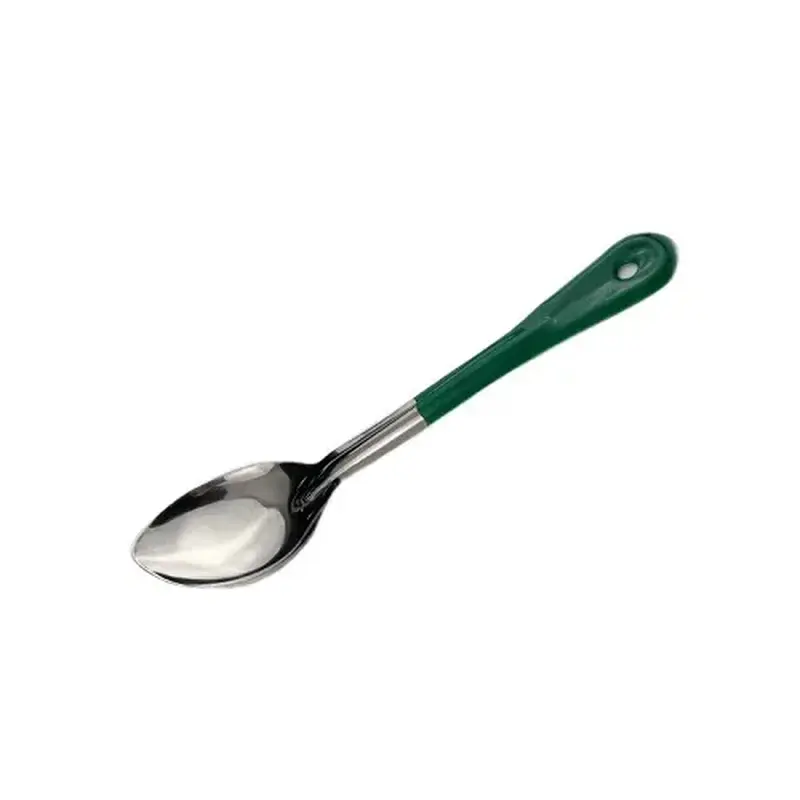 Ложка гарнирная, зеленая ручка, MGsteel, 19 см