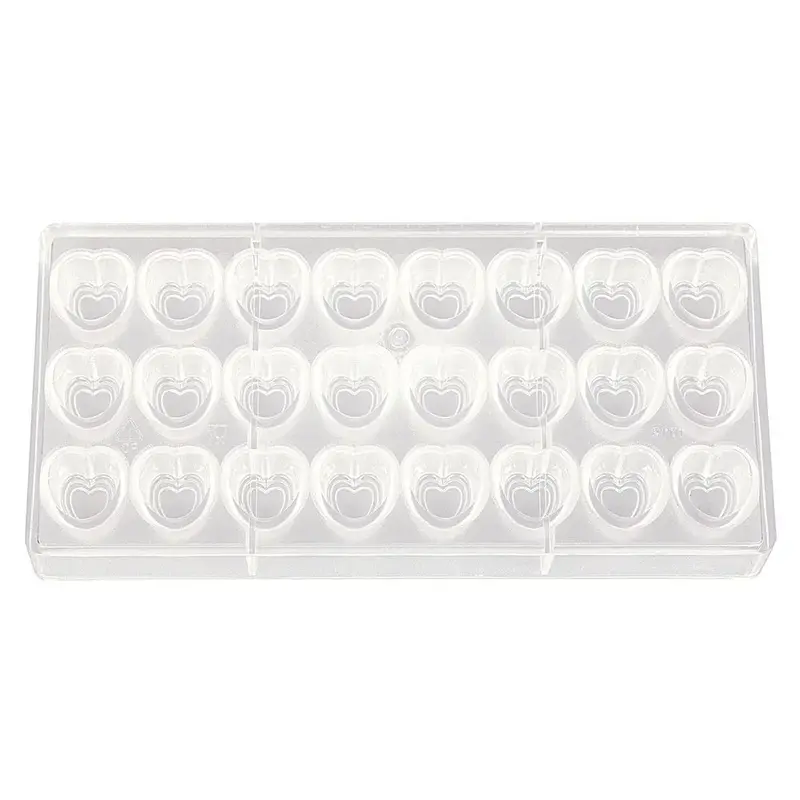 Форма для шоколада «Сердце», 24 ячейки, P.L. Proff Cuisine, 27.5 х 13.5 х 2.4 см