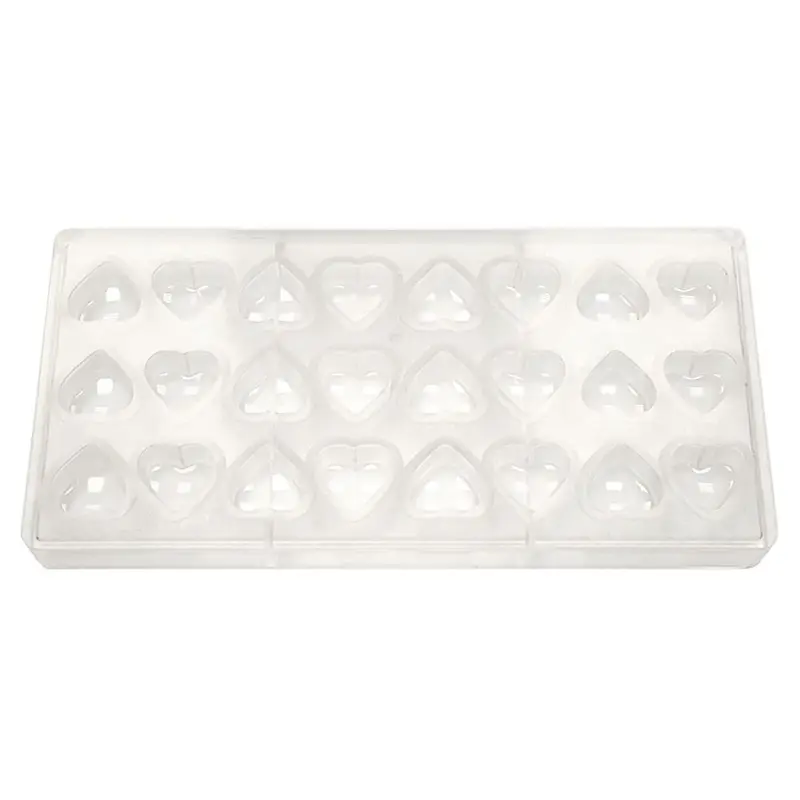 Форма для шоколада «Сердце», 24 ячейки, поликарбонат, P.L. Proff Cuisine, 27.5 х 13.5 х 2.4 см